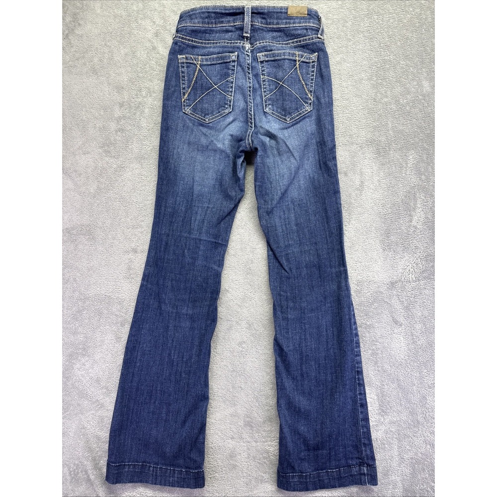 Ariat REAL Denim Women Mid Rise Slim Trouser Jeans 25 S Western Stretch Flare